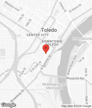 Map of Home Slice Pizza - 28 S St Clair St, Toledo, OH, 43604, US